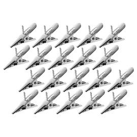 DOITOOL 50Pack Christmas Ornament Clips Iron Metal Alligator Clips Crocodile Clips Christmas Baubles Hooks Hanger for Christmas Tree Decoration