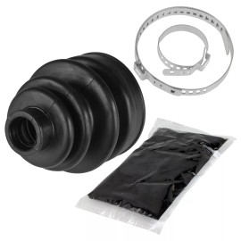 Caltric Front Axle Outer CV Boot Kit for Yamaha Big Bear 350 YFM350FW 4X4 1987-1999