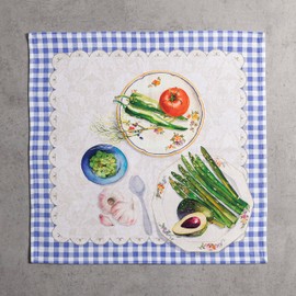 Maison d' Hermine Cloth Napkin 100% Cotton (45cm x 45cm) Decorative Washable Easter Table Napkins Set of 4 for Dining, Holidays, Buffet Parties & Wedding Use, Gourmand - Spring/Summer