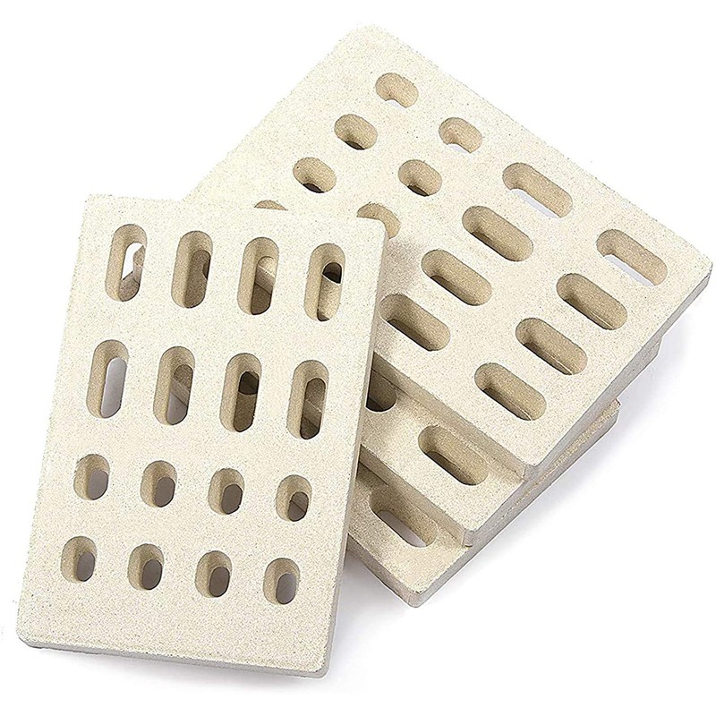 Cookingstar Ceramic Brick Flame Tamer, Grill Ceramic Briquettes (8-Pack) for