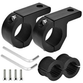 Juego de 2 Soportes de Montaje para LED Todoterreno, 0.75inch, Aabrazadera de Tubo de Barra Horizontal, Soporte para Jaula de Techo para Auto y Motoci