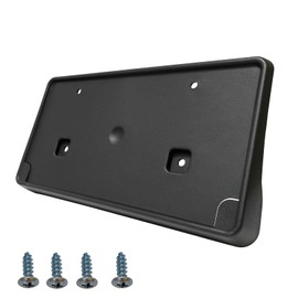 KYYET Front Bumper License Plate Frame Bracket Holder Compatible with 2013 2014 2015 2016 2017 2018 Dodge Ram 1500 Replace 68141642AA with 2 Piece Type Bumper