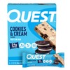 Quest Nutrition Cookies & Cream Protein Bars, 21g Protein, 4g