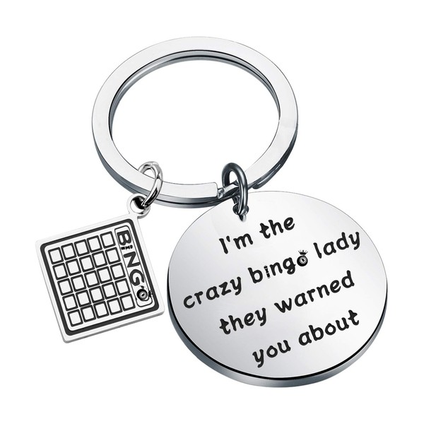 Gzrlyf Bing Go Lovers Gifts Keychain Funny Bingoo Players I’m