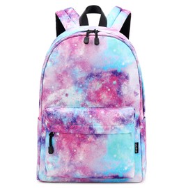 Abshoo Lightweight Water Resistant Galaxy Backpacks For Teen Girls Women School Bookbags (Galaxy Pink)