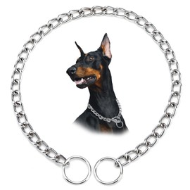 2 Pack Collar de Cadena para Perro Acero Inoxidable de Adiestramento para Perros Pequeños Medianos Grandes y Gigantes Control Fácil y Efectivo Cadena para Perros