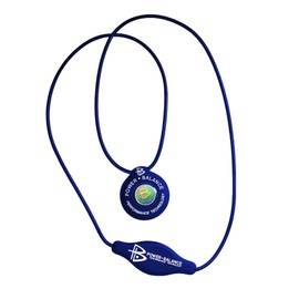 Power Balance Silicone Pendant Necklace for Men and Women, stretched sport necklace. (blue)