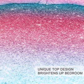 Tabeskly Kids Bedding Set Double Bed Cute Soft Zipper 3 Piece Cover Duvet Cover and Pillowcases Light Cozy 200x200cm