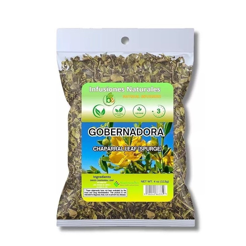 B-Experts Store Gobernadora Tea (Chaparral Leaf) – 4 oz Loose