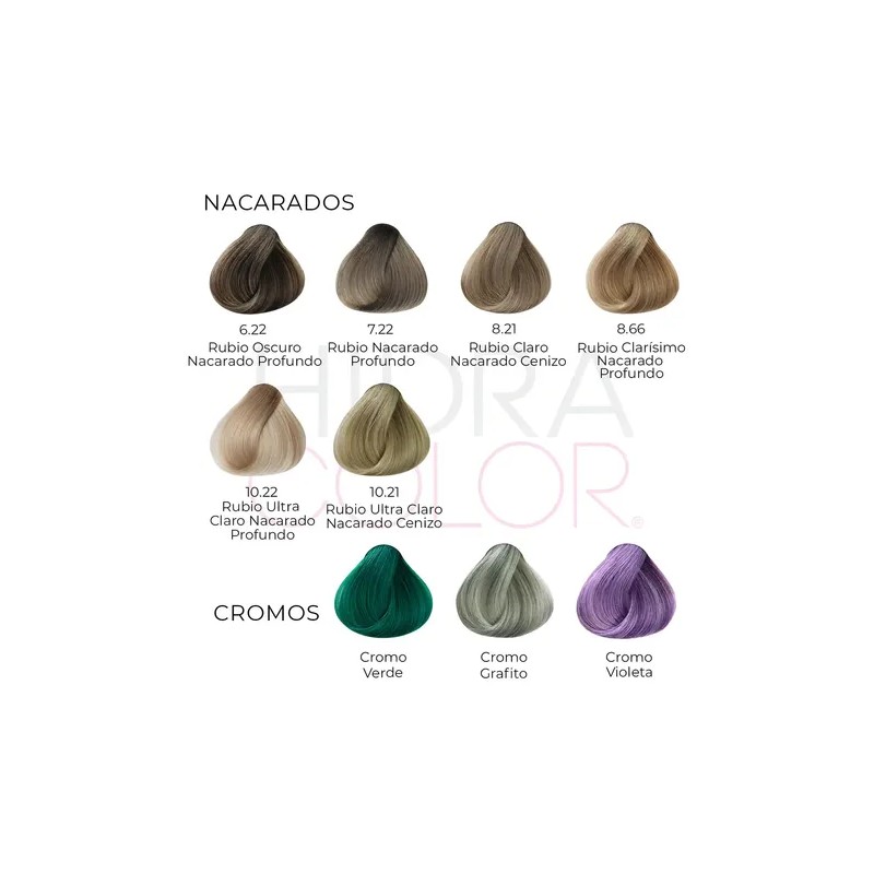 Tinte Para Cabello Hidracolor Naturales 90 Ml + Peróxido Tono