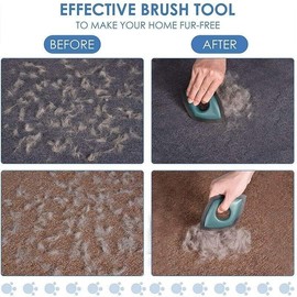 Mini Pet Hair Remover Dog Pet Hair Remover Brush Cat Hair Remover Reusable Fur Cat Lint Cleaning Brush Dog Brush Carpet Hair Brush, Ideal for Sofas, Cushions, Pet Beds, Car Seats, and Carpets