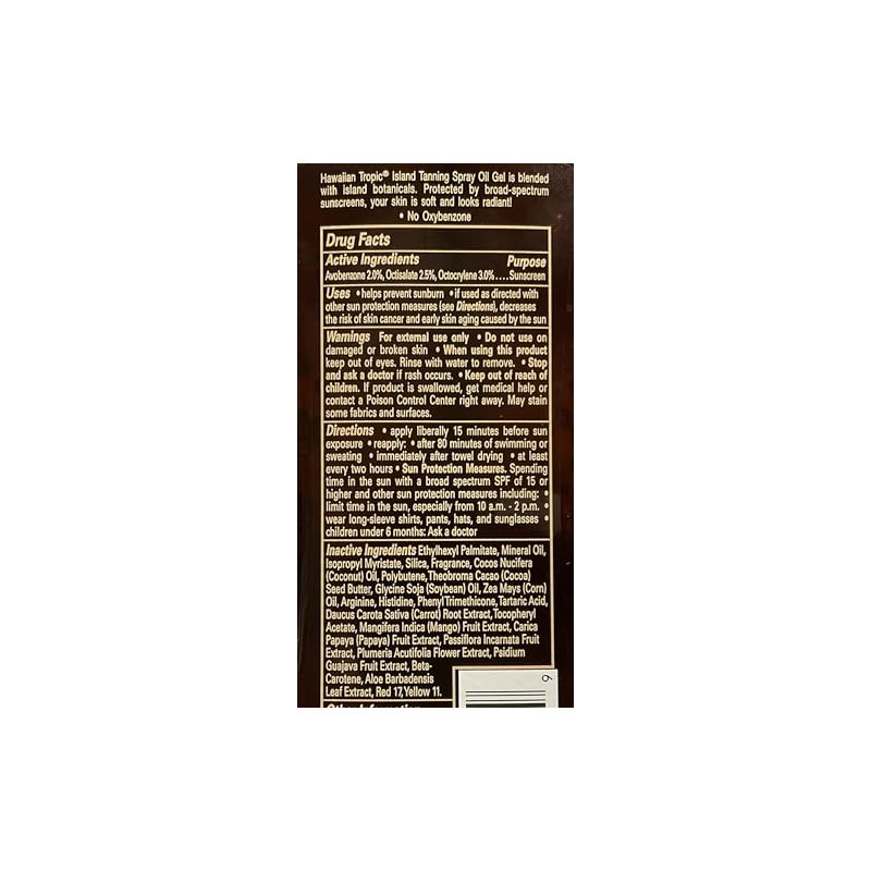 Hawaiian Tropic 8 oz. Protective Dry Oil Sunscreen Pump Spray