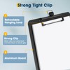 Juvealoe Aluminum Metal Clipboard with Pen Holoder, 8.5 x 11