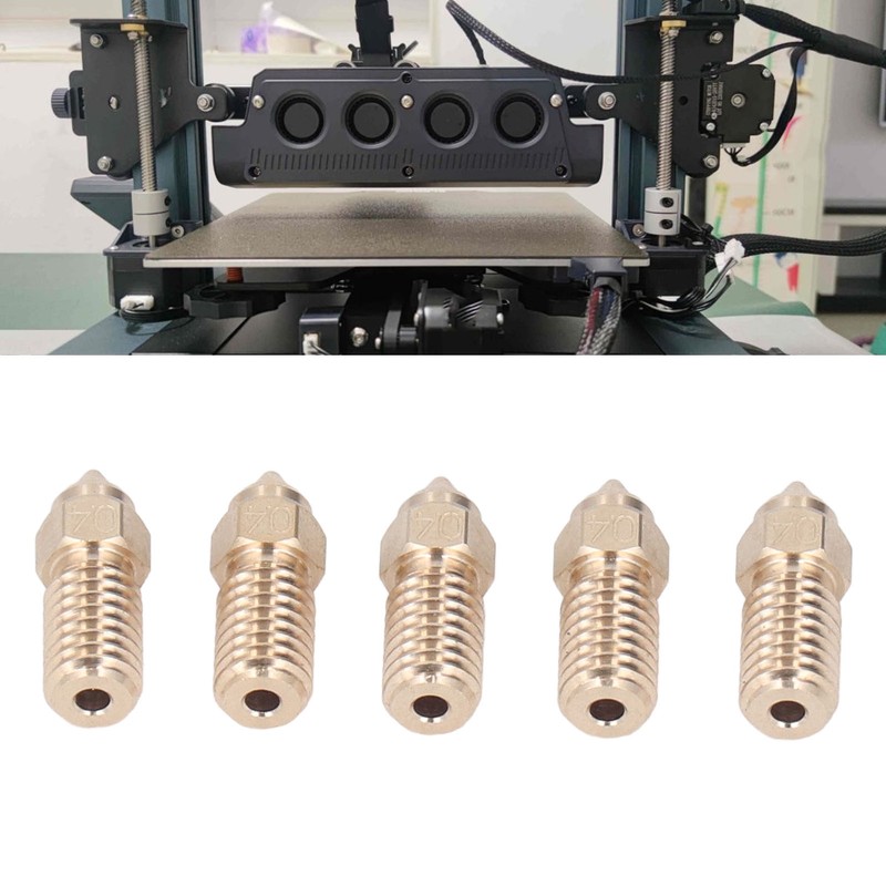 10 Pcs 3D Printer Nozzle Brass 0.4mm M6 High Flow
