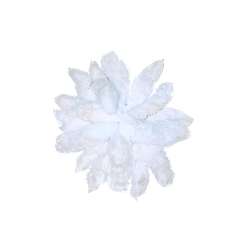 Glacier Wear White Shadow Fox Tails fxx1725