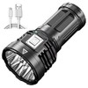 Linterna LED recargable, 4000 lúmenes, súper brillante, impermeable, mini linterna