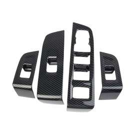 Carbon Fiber Door Window Lift Switch Panel Cover Trim for 2021-2024 Chevy Tahoe Suburban