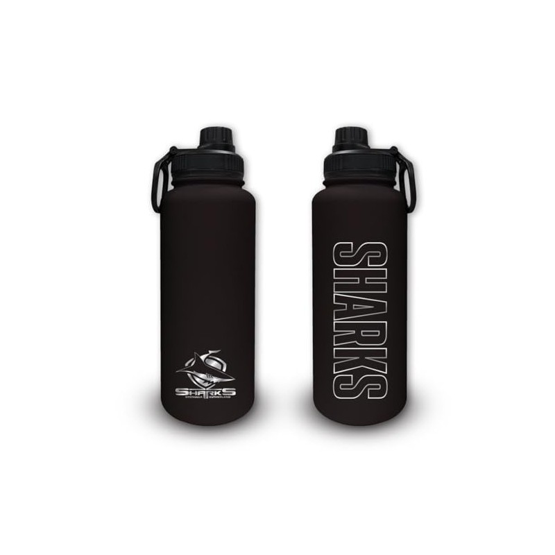 Cronulla Sharks NRL Rugby League Stainless Steel 960ml Drink Bottle