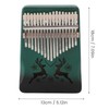 Finger Thumb Piano 17 Keys Exquisite Engraved Pattern Wood Kalimba