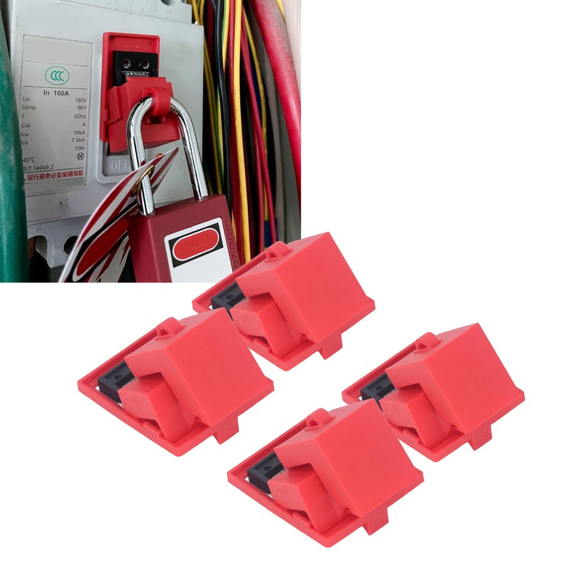 4Pcs Circuit Breaker Lockout Device Set Clamp On Single Pole
