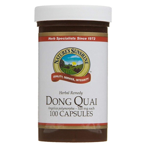 Nature's Sunshine Dong Quai, 100 Capsules, Traditionally Used to Enrich The Blood, Promote Circulation, Regulate Menstruation, Calm Nerves, and Soothe The Intestines