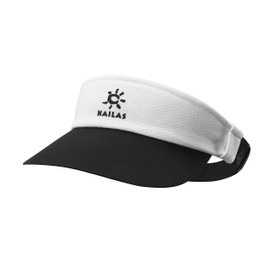 KAILAS Sports Sun Visor Cap Unisex Cotton Ball Hat Outdoor Adjustable Black/White