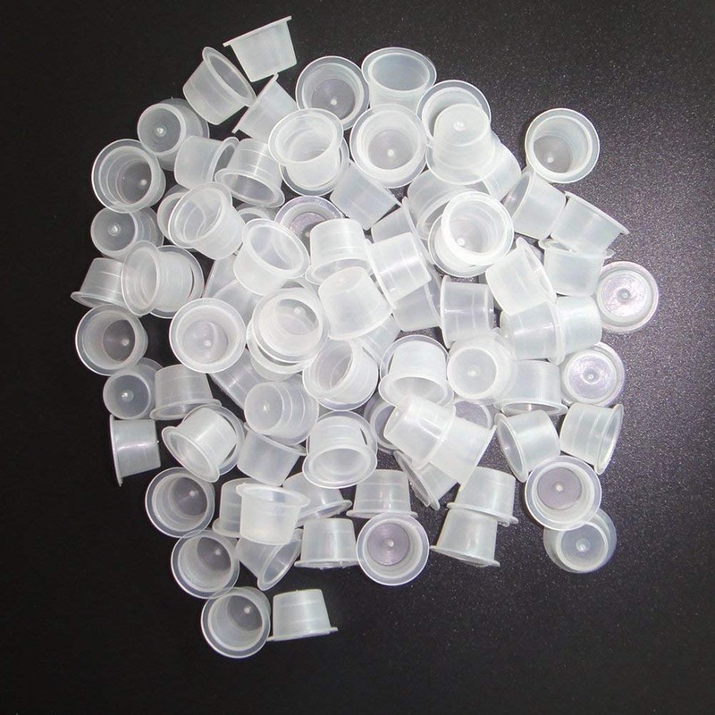 Pigment Cups, 300pcs/bag 13mm Medium Pigment Cups for Tattoo Ink