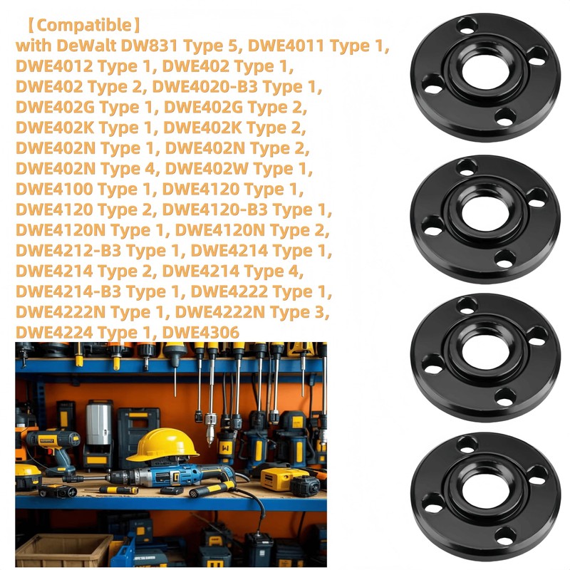 4 Pack N134467 Angle Grinder Nut Hex Hole Flange Nuts