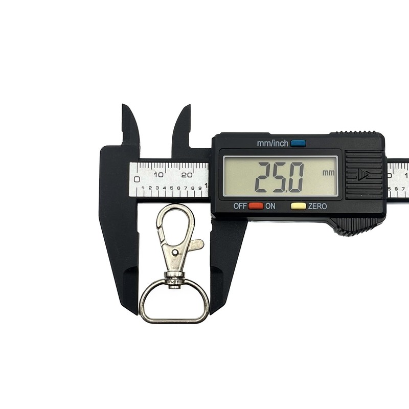 MAKRAMA Gancho Para Llavero Macrame 2cm (10 Pzas) (Plateado)