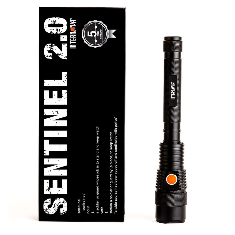 INTERNOVA® Sentinel 2000 Lumen Rechargeable Flashlight 10.5 Inches - LED