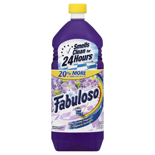 Fabuloso Lavender Multi Purpose Cleaner, 33.8 Fluid Ounce -- 12 per case.