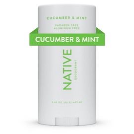 Native Native Deodorant Contains Naturally Derived Ingredients, 72 Hour Odor Control | Deodorant for Women and Men, Aluminum Free with Baking Soda, Coconut Oil and Shea Butter | Cucumber & Mint