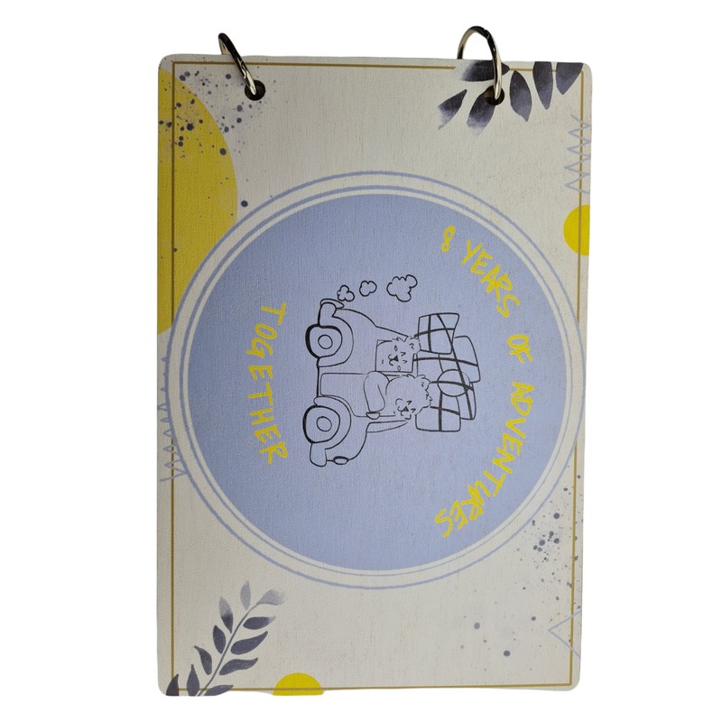 8 Years of Adventures Together - 8th Wedding Anniversary Scrapbook