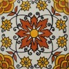 Handmade 40 pcs CERAMIC TILE 6X6 Assorted desings, handmade Mexican