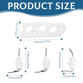 104000192-K,Flame Rod Electrode Kit,For Tankless Water Heaters R75 And R94,Parts,With Vb2528ffud Vb2528wd Ka2530ffud Etc,Tankless Water Heater Parts(3 Pcs)