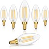 GoBright Dimmable E12 Candelabra LED Light Bulbs 60 Watt Equivalent,