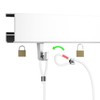 Sliding Hooks in White for Picture Rails Gallery Rails -