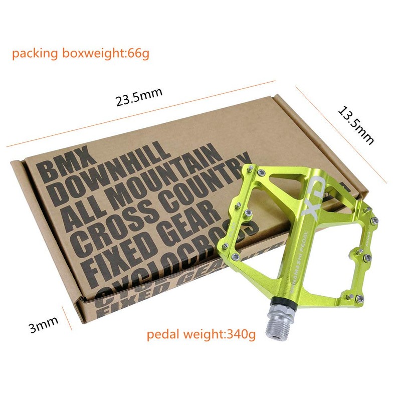 FrontStep General Aluminium Non-Slip Pedals Lightweight Bicycle Pedals with Cr-Mo
