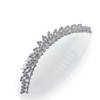 Decorative Hair Comb Medium Tiara White Rhinestone Crystal Bridal Hair