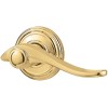 WEISER AVALON DOOR PASSAGE LEVER 100AVL 3 BRASS HALLWAY AND