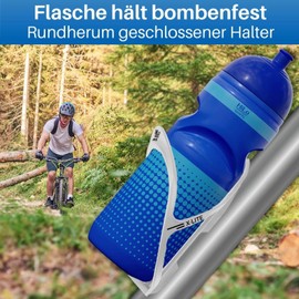Hilo Sports Bicycle Bottle Holder - [Extra Strong Hold] - Lightweight Bicycle Drink Holder - Bicycle Bottle Holder for All Bicycle Bottles - Water Bottle Holder with 2 Screws