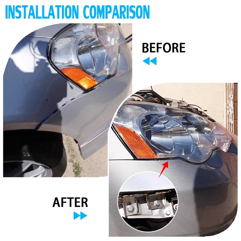 AUTOVIC Front Bumper Lifts Kit With Hardware Gap Fix For