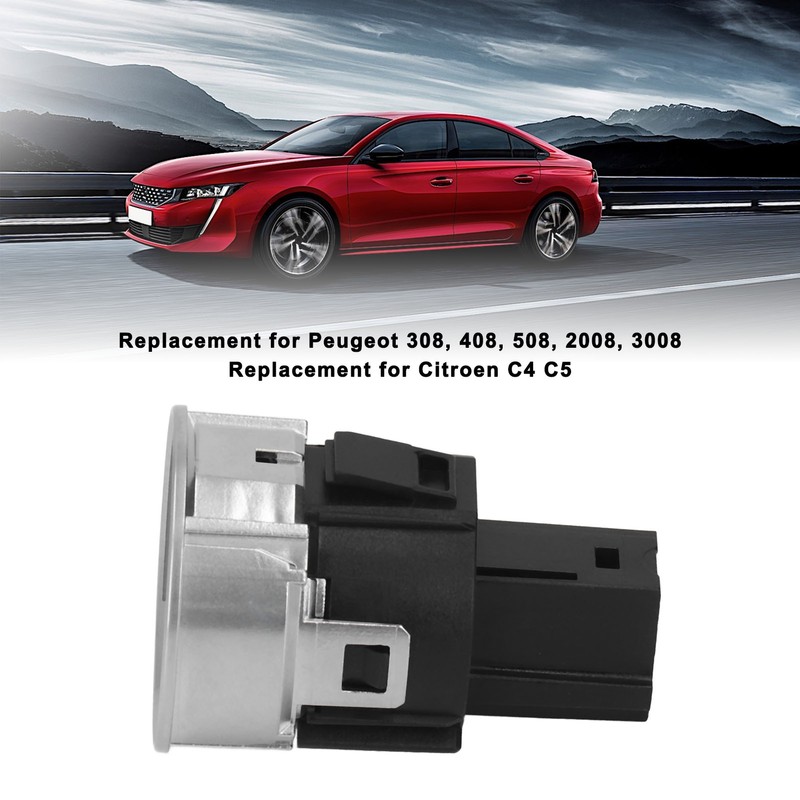 Car Starter Switch Button 98021996ZD Engine Start Switch Replacement for