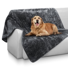 Maxetodo Waterproof Pet Blanket 28x40 inch Pee Proof Dog Blanket for Sofa Bed Couch,Reversible Sherpa Fleece Furniture Protector Cover for Small Medium Large Dogs Cats