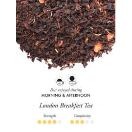 TWG Tea | London Breakfast Tea | Black Tea | Cocoa Pod | 15 Hand Sewn Cotton Teabags | Gift Set