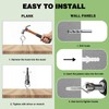 Gucass Pack of 50 Screw Hooks, Stainless Steel, Silver Hooks