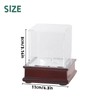 Baseball Display Case with Wooden Stand Baseball Holder 8 x