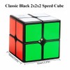 IRRDFO 2x2 Speed Cube, 2x2 Cube Puzzle Black