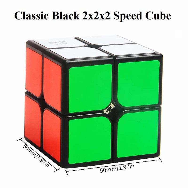 IRRDFO 2x2 Speed Cube, 2x2 Cube Puzzle Black