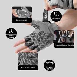 iECO Fitness Gloves Training Gloves for Strength Training, Bodybuilding, Weight Sports, Crossfit Men and Women